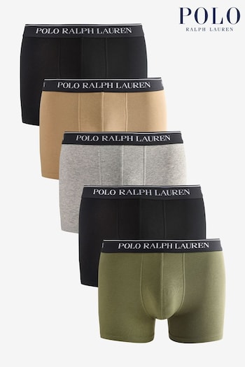 Polo Ralph Lauren Classic Stretch Cotton Boxers 5-Pack (E68136) | £70