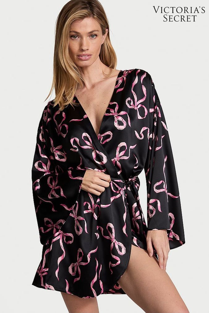 Women s Satin Dressing Gowns Robes Next UK