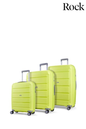 Rock Lime Green Tulum Suitcases Set (E68664) | £270