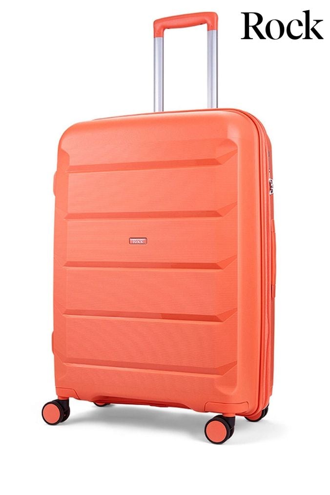 Orange spinner luggage sets clearance