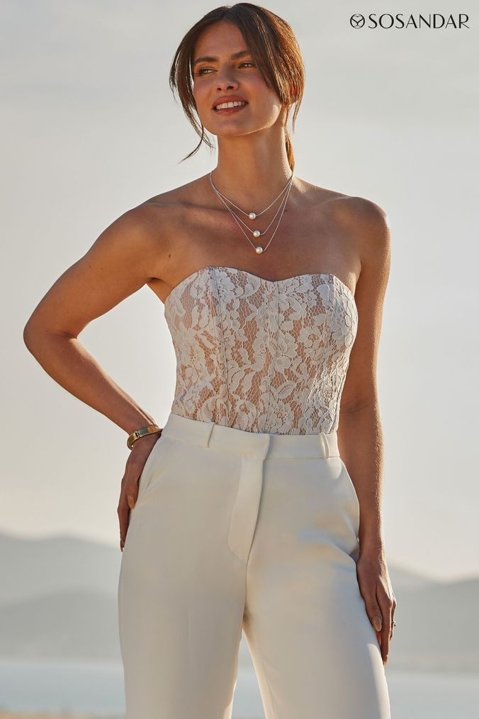 Buy Women s White Bandeau Tops Online Next UK