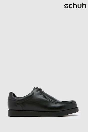 Schuh Royce Leather Apron Black Shoes (E69223) | £55