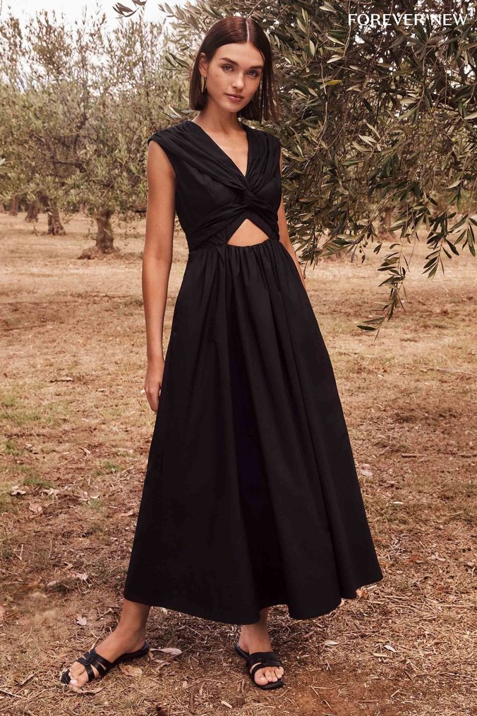 Cotton dress wedding guest sale