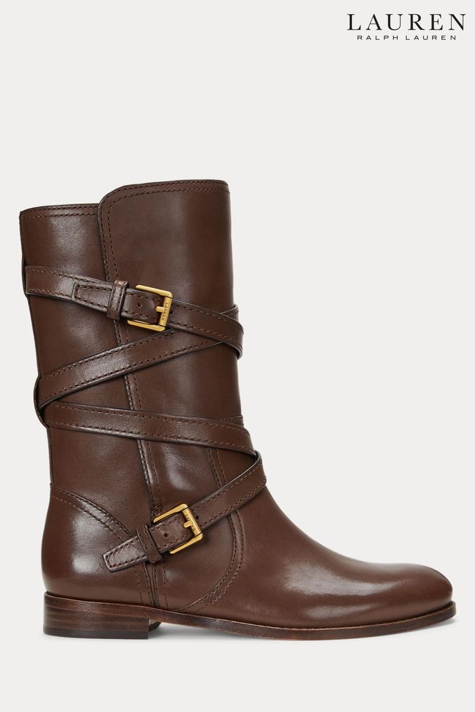 Ralph lauren mid calf boots deals