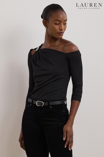 Lauren Ralph Lauren Matte Black Jersey Jumper (E69791) | £149