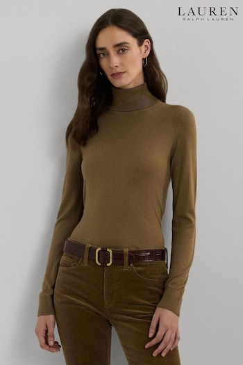 Lauren Ralph Lauren Silk-Blend Turtleneck Sweater (E69881) | £149