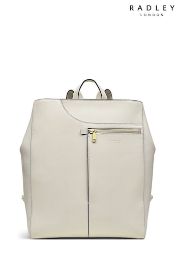 Radley London Medium Pockets Icon Ziptop White Backpack (E69922) | £259