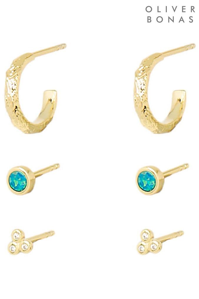 Oliver bonas gold hoops hot sale