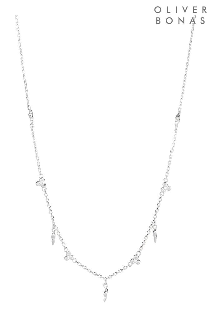 Oliver bonas silver necklace on sale