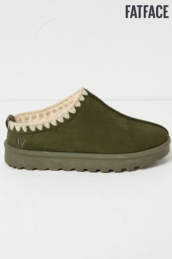 FatFace Lyra Green Mules Slippers (E70480) | £42.50