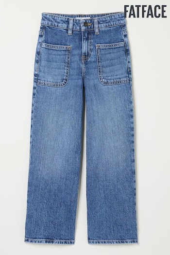 FatFace Mid Wash Wide Leg Denim Jeans (E70506) | £22