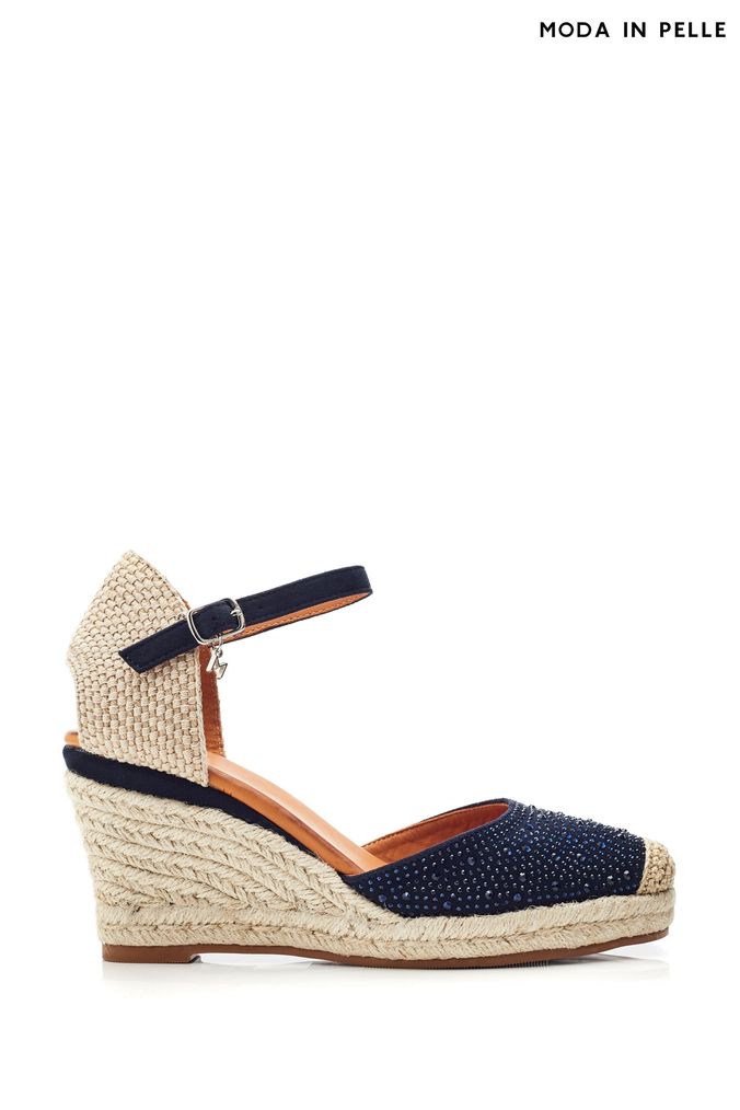 Women s Blue Wedge Sandals Navy Wedge Sandals Next UK
