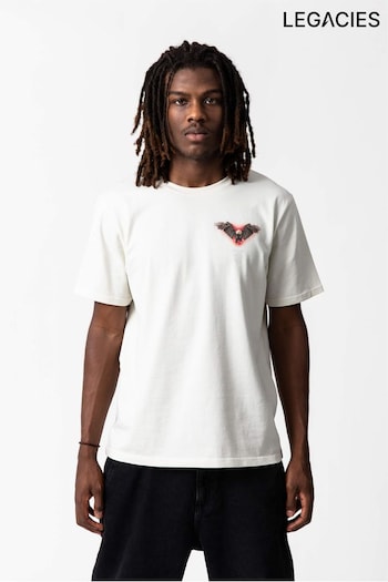 Legacies White Benfica Águia Vintage 100% Cotton T-Shirt (E71046) | £50