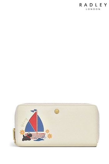 Radley London Sail Away Large Zip Around Matinee White Purse (E71195) | £99