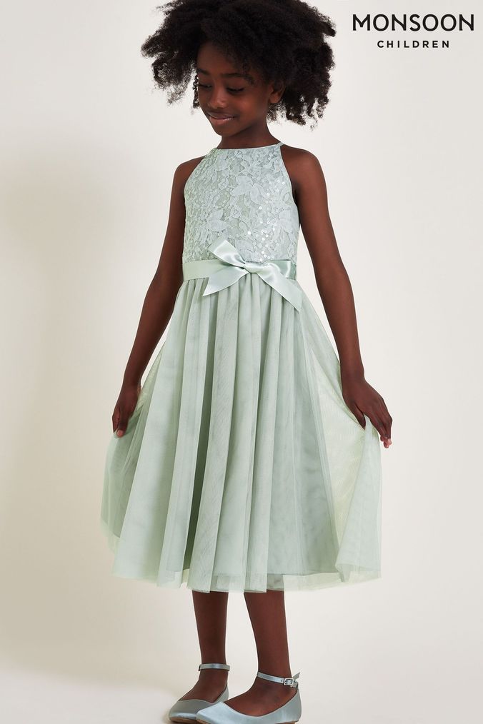 Monsoon green dress sales