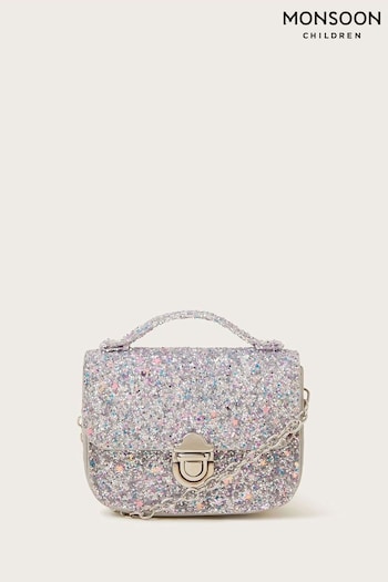Monsoon Silver Glitter Mini Bag (E71447) | £10