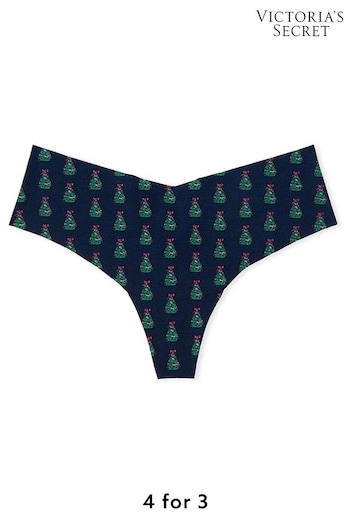 Victoria's Secret Noir Navy Blue Christmas Tree Hipster Knickers (E71649) | £9