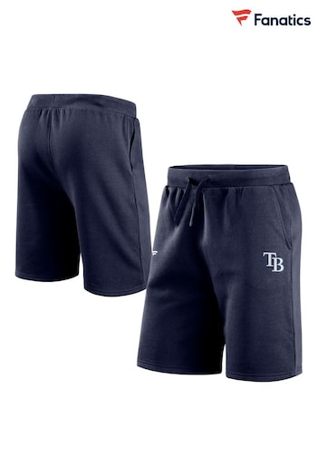 Fanatics Blue MLB Tampa Bay Rays Primary Logo Graphic Fleece Shorts (E72146) | £35