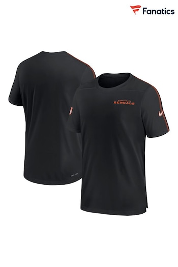 Fanatics NFL Cincinnati Bengals Dri-Fit Coach Black Top (E72229) | £45