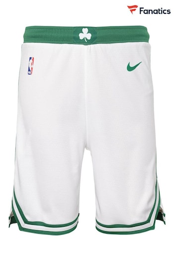 Fanatics Youth NBA Boston Celtics Association Swingman White shorts open (E72419) | £48