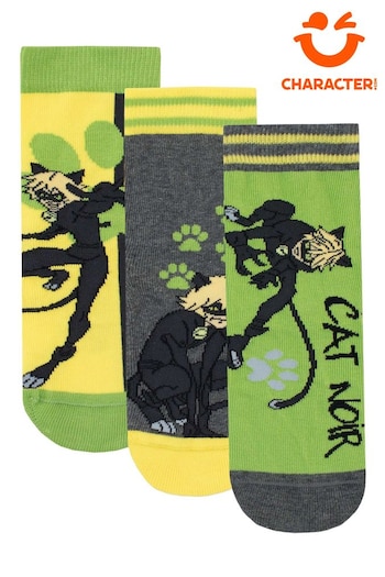 Character Green Miraculous Socks 3 Pack (E72581) | £13