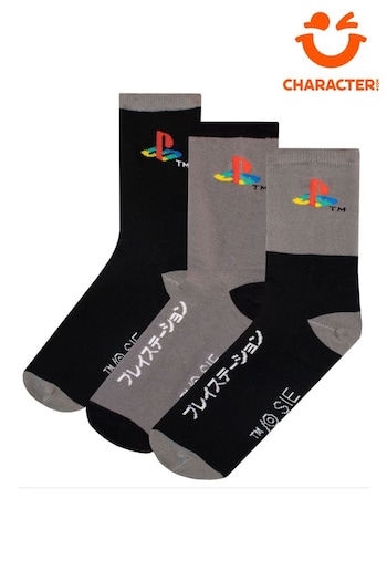 Character Black Playstation Socks 3 Pack (E72583) | £13