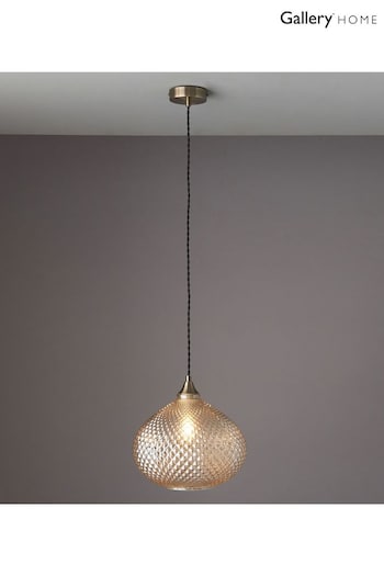 Gallery Home Champagne Brule Pendant Ceiling Light (E72707) | £103