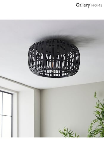 Gallery Home Black Bamboo Imperial Ceiling Light (E72717) | £82