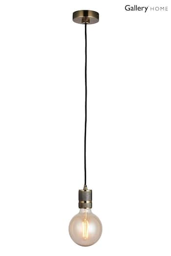 Gallery Home Antique Brass Eagle Pendant Ceiling Light (E72732) | £29