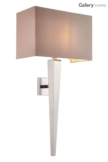 Gallery Home Grey Albion Wall Light (E72742) | £133