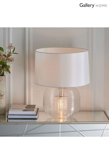 Gallery Home White Grant Table Lamp (E72743) | £139