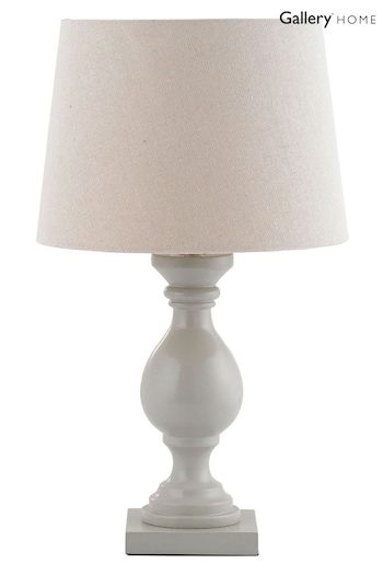 Gallery Home Taupe Dakota Table Lamp (E72755) | £80