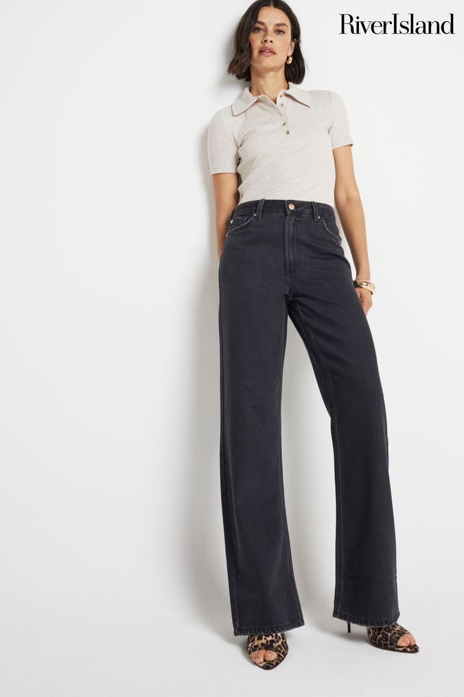 River island short leg jeans hot sale