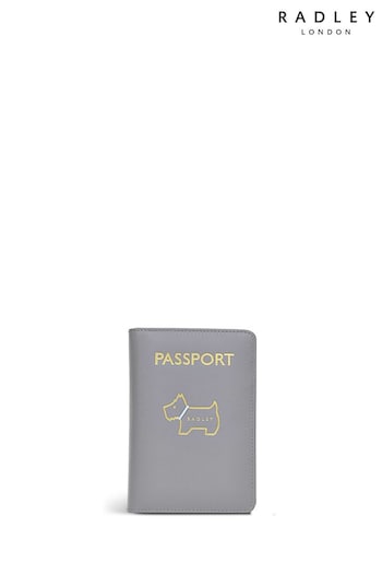 Radley London Grey Heritage Dog Outline Passport Cover Bag (E73405) | £49