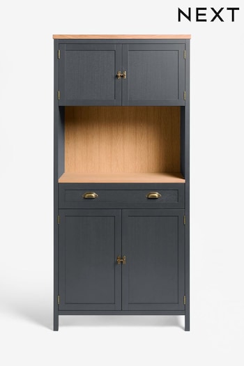 Navy Claude Oak Veneer Tall Sideboard (E73605) | £1,299