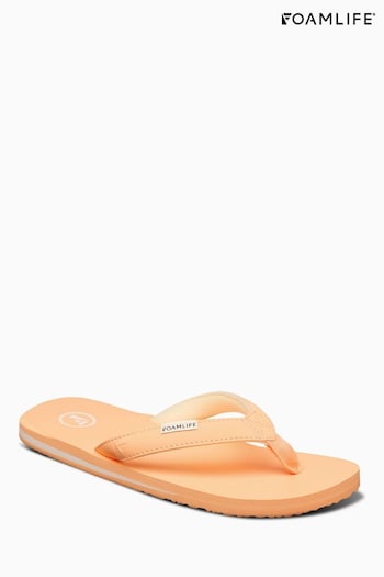 Foamlife Orange Womens Lixi Flip Flops (E73696) | £25