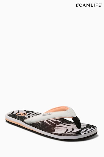 Foamlife Black Chrome Womens Zikat-SC Flip Flops (E73698) | £30