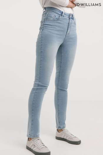 JD Williams Blue Slim Leg High Waist Super Soft Denim Jeans (E73823) | £30