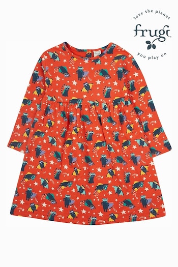 Frugi Boys Orange All-Over Print Halloween Sweatshirt (E74321) | £24 - £26