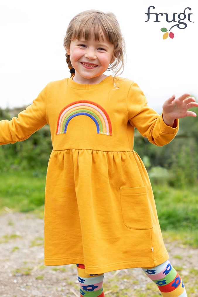 Rainbow dress for girl online sales