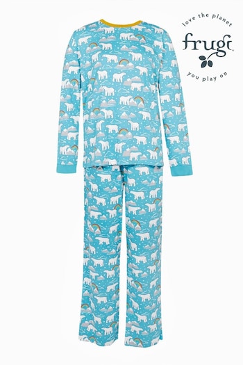 Frugi Unisex Blue Adult Pyjamas (E74403) | £0