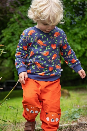 Frugi Blue Easy On Printed Jumper (E74413) | £30 - £34