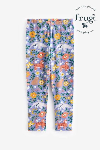 Frugi Purple All Over Print Leggings (E74416) | £15 - £17