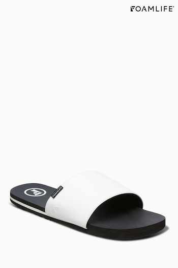 Foamlife White Mens Tarlan Slide Sliders (E74740) | £30