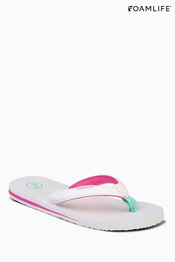 Foamlife White Womens Traa SC Flip Flops (E74741) | £28