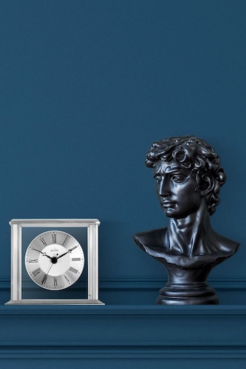 Acctim Clocks Silver Hamilton Table Clock (E75823) | £60