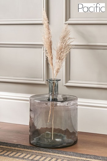 Pacific Grey Glass Bottle Vase (E75982) | £100