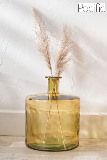 Pacific Amber Recycled Glass Bottle Vase (E75986) | £100