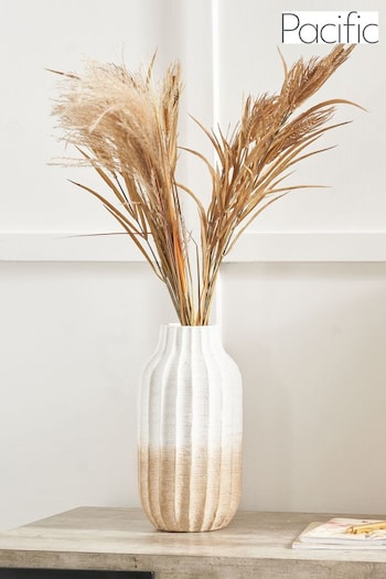 Pacific Natural Amalia Stoneware Textured Vase (E76104) | £50