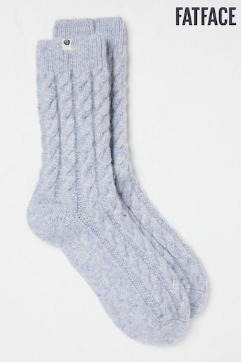 FatFace Blue Cable Lounge Socks (E76597) | £14